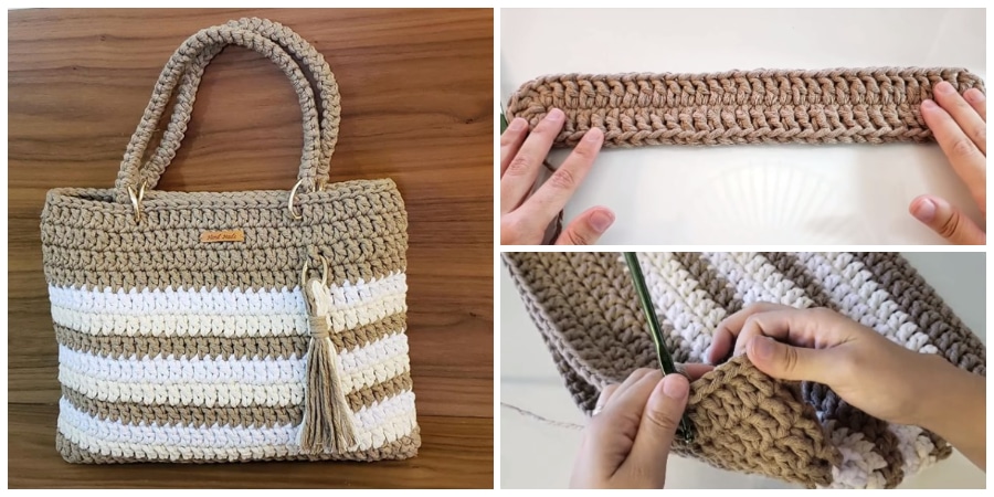 Crochet Bag With String Thread