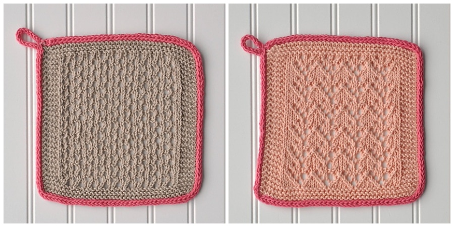 It's easy to knit a dishcloth or washcloth and they are a great treat for you. They stitch up so fast.