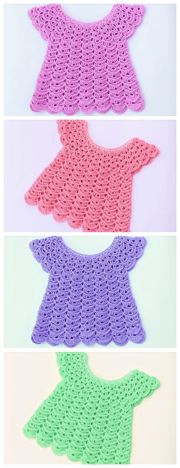 crochet baby blouse