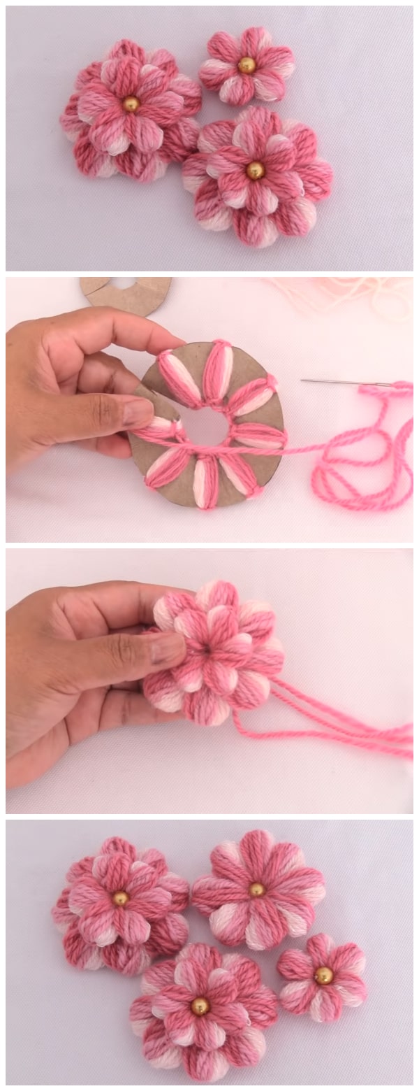 This is a one of the best Flower Embroidery Simple trick for everyone ! The embroiderd flowers can be placed around the neckline or on the sleeves. It's one of the best trick guys... Don't miss !
