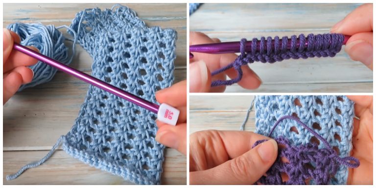 Tunisian Lace Stitch Crochet Kingdom