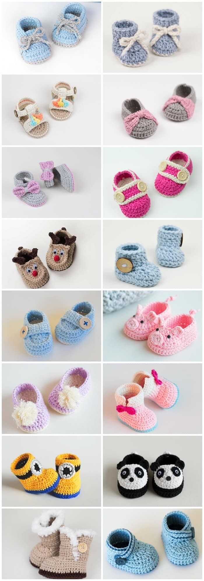 crochet baby booties free pattern