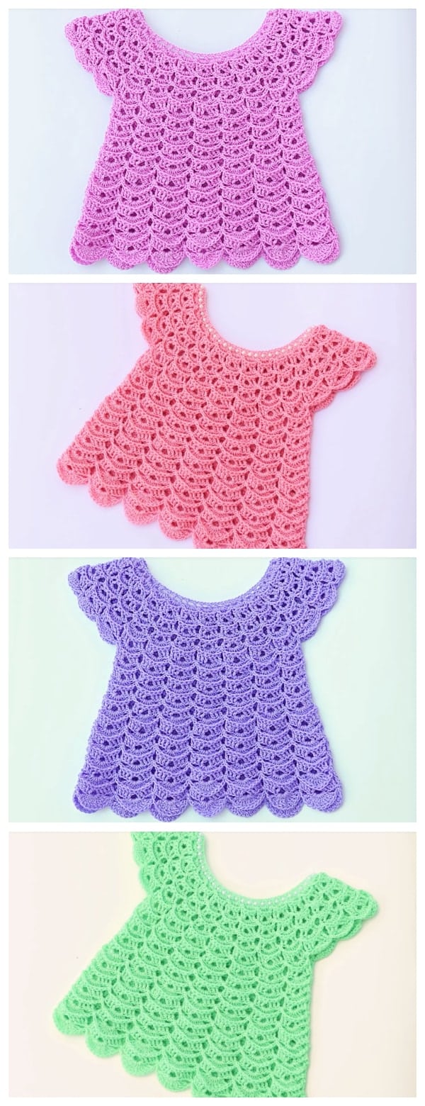 Here is Instructions how to Crochet Blouse For Girls. IF you have time and if you are experienced crocheter dress your child up with elegant blouses & shirts for girls