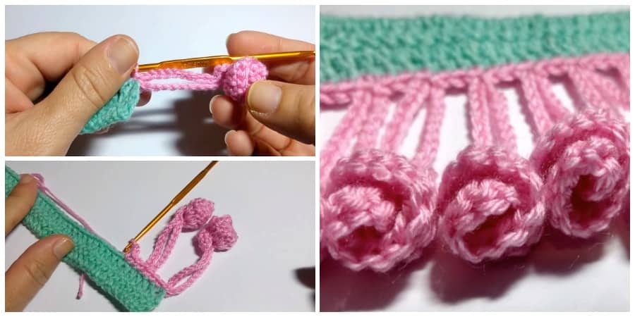 Today I will show you how to Crochet Rococo Flower edging. The edges of your crochet and knitting patterns are just an important for your project.