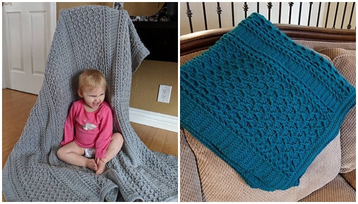 This is a free graph to create a beautiful lap blanket or baby blanket in the popular Herringbone Pattern. This blanket uses the Corner to Corner Crochet technique. 