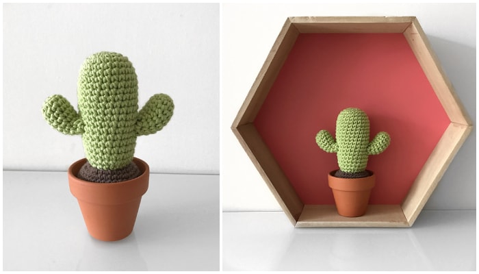 This free pattern will allow you to make a very cute crochet cactus in a pot to decorate your home or give as a gift! We are in love with these incredibly adorable Crochet Cacti and the creator has generously provided a fabulous free pattern for you. 