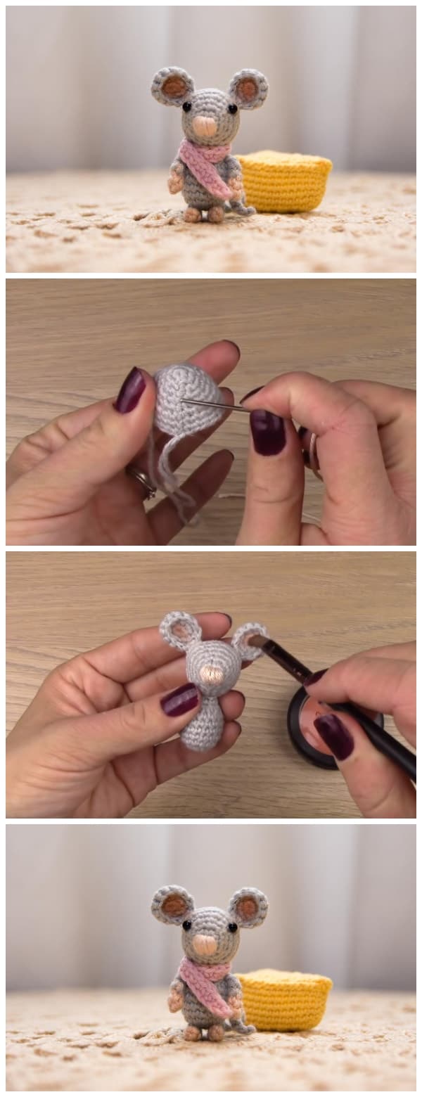 Make your day joyful with this sweet Amigurumi Crochet Mouse. It will be a cute gift decoration. This is a nice crochet toy project that does not take too long to make. Enjoy, guys !