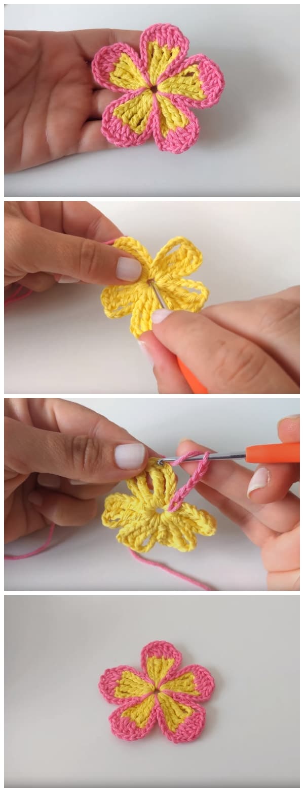 When you need a quick and simple embellishment for a hat or bag, this easy crochet flower pattern is perfect. The cutest craft projects come in miniature, and this small flower is so much fun to crochet. Enjoy, guys !
