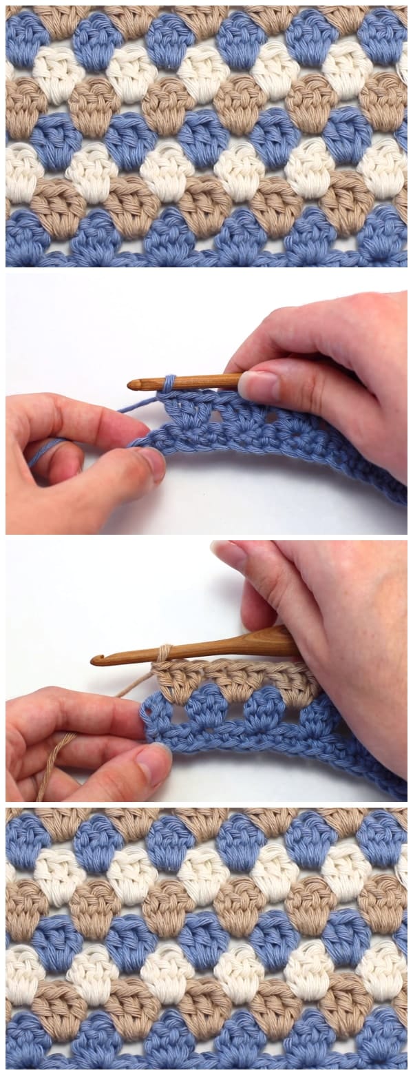 Learn how to crochet the quirky and colourful "Crochet Granny Stripe Stitch" with this easy to follow video tutorial. One of the first projects most crocheters will ever venture to attempt crocheting is the Granny Square. Enjoy, guys !