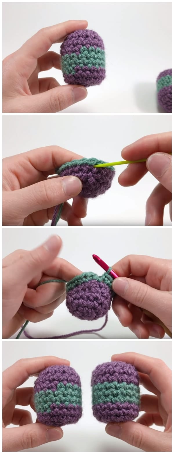 how to crochet stripes perfectly for your amigurumi while crocheting. Normally when doing color changes and crocheting stripes you end up with a very noticeable vertical seam indicating exactly where you changed colors. Enjoy, guys !