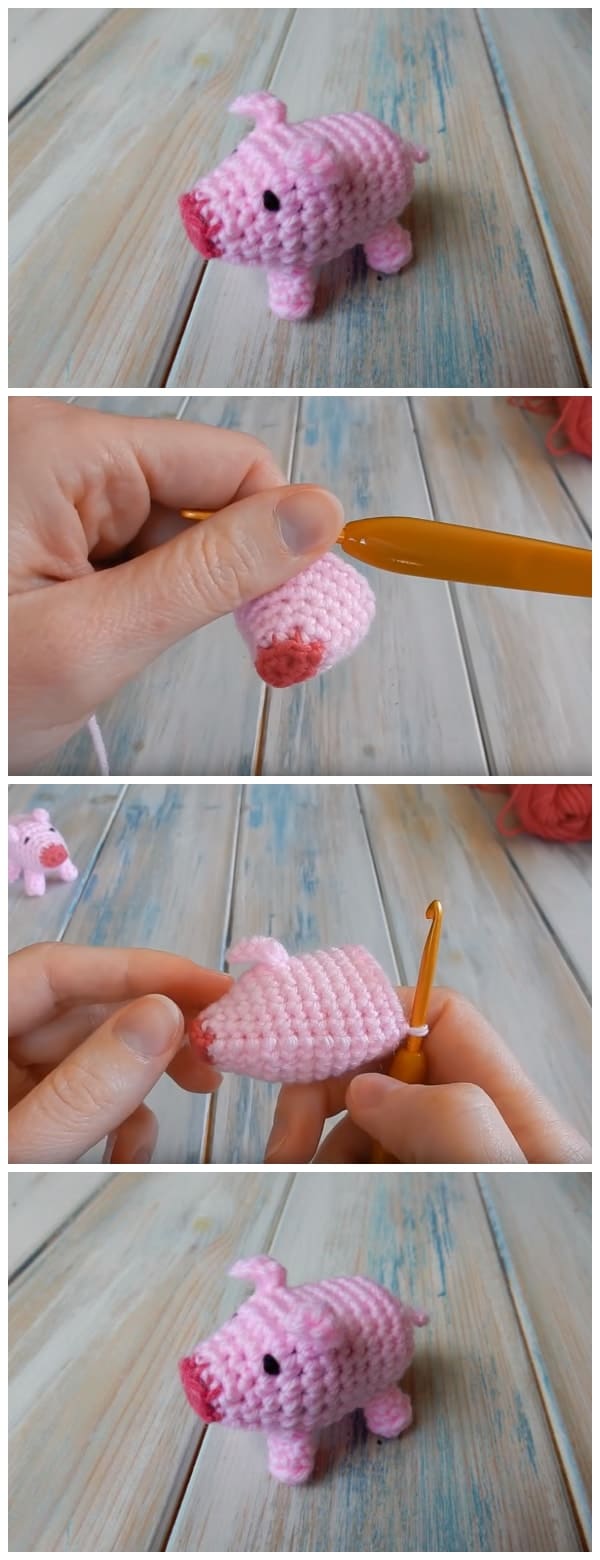 This beginner friendly pattern will show you how to make your very own cute Amigurumi Crochet Pig. If you are new to crochet, then check out the tutorials below to find out how to make the basic stitches used in this tutorial. Enjoy !
