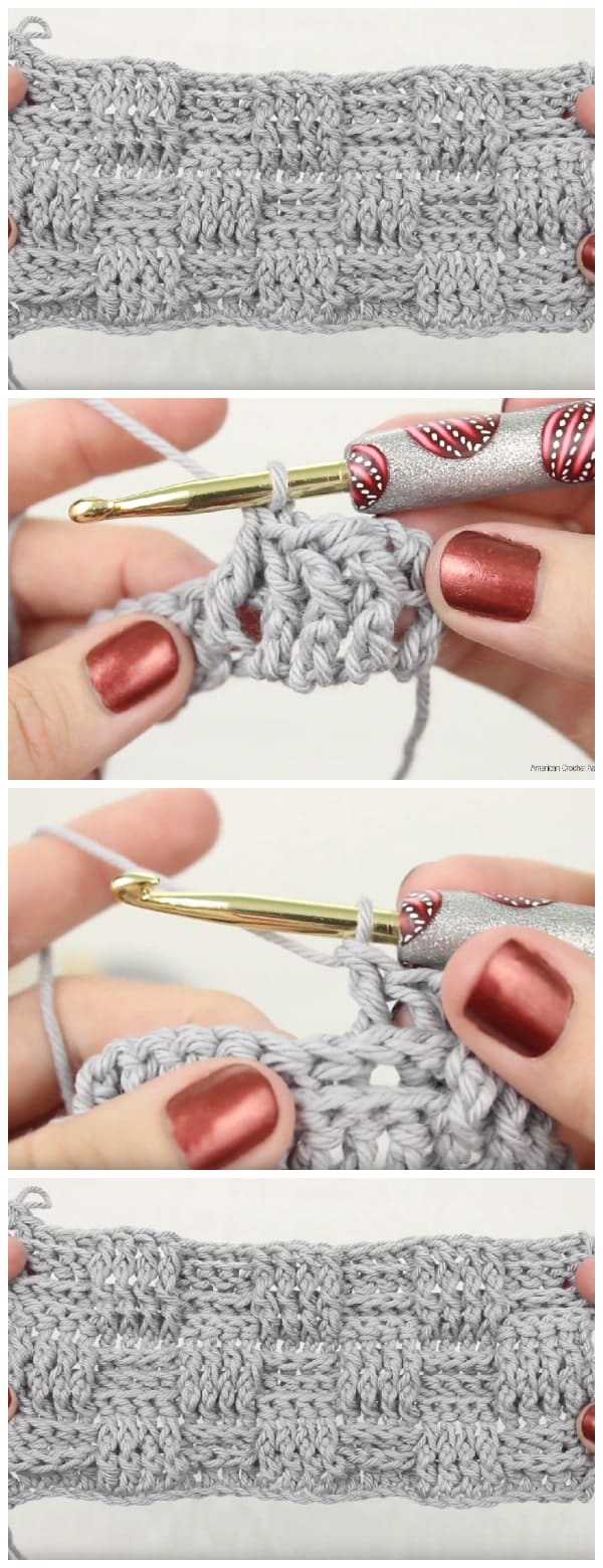 Learn how to crochet the Basketweave Crochet Stitch in this step-by-step video tutorial. I was intimidated by the basketweave stitch for so long–I even tried and failed on multiple attempts. Then during a quick 10pm phone call, my sister quickly explained it and everything clicked into place in my mind, hook and hands. Enjoy !
