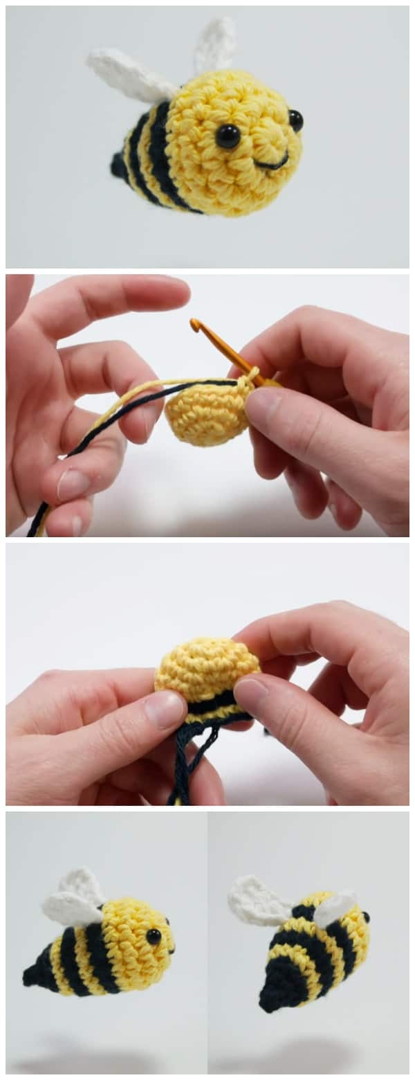 Learn how to make crochet bee amigurumi! This easy crochet bee tutorial teaches you how to crochet a bee with a video or written! It even includes a free PDF. Enjoy, guys !
