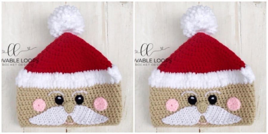It's hard to believe that Christmas is less than 8 weeks away. Customize your Crochet Santa hat! Use your choice of skin color, include or leave off the rosy cheeks, and/or change the color of the "hat" and "brim". The possibilities are endless!