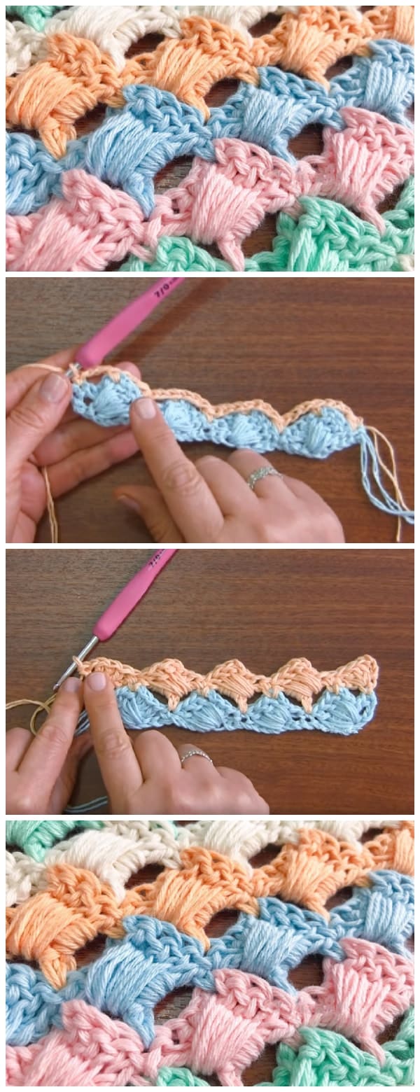 This Crochet Square Stitch step by step video tutorial, allows you to learn a new crochet stitch quickly and easily. This guide demonstrates the crochet box stitch visually, with pictures and a video so you can practice and learn at your own pace. Enjoy, guys !