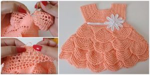 Beautiful Crocheted Baby Dress - Crochet Kingdom