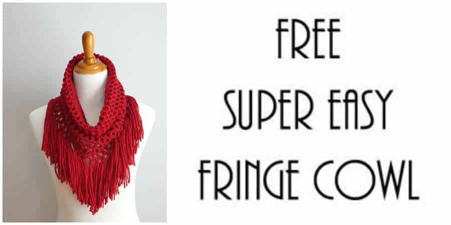 The Festive Cranberry Crochet Fringe Cowl is a fun cowl to both make and wear…I can’t get enough fringe and this one has lots of it. This cowl is seamless, worked in the round and whipped up using just one ball of yarn too. Enjoy !