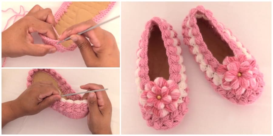 In this video tutorial owner will teach you how to crochet shoes in all sizes. It's Super easy Slippers tutorial for beginners. Also We have Flower Embroidery – Simple Trick Tutorial. Enjoy !