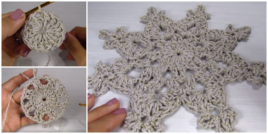 Give your eyes and hands a rest and put away your tiny hooks and thread this week. We're going to make one of the best Crochet Snowflake Rug for Christmas. Enjoy !