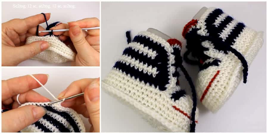 crochet baby sneakers tutorial