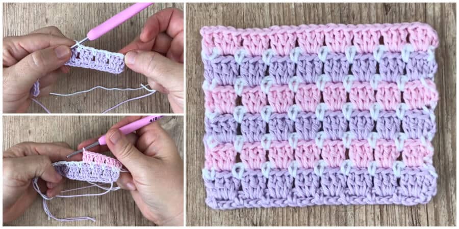 In this tutorial, you'll learn how to Crochet Block Stitch. I love the modern look and the versatility of this stitch depending on which colors you use.