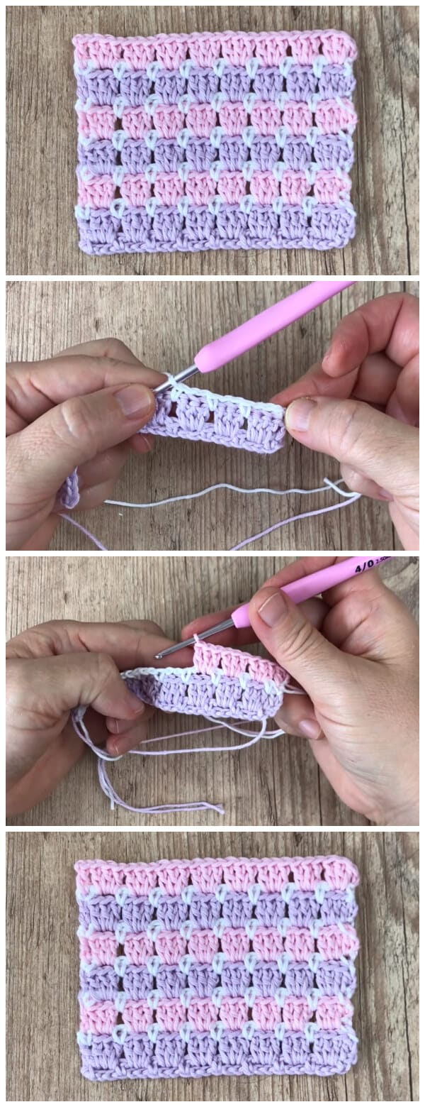 In this tutorial, you'll learn how to Crochet Block Stitch. I love the modern look and the versatility of this stitch depending on which colors you use.
