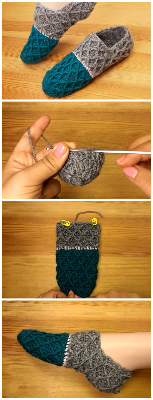 Crochet Diamond Stitch Slippers may seem like a complicated project, but they are much easier to make than you might think. The Diamond Stitch is quite an easy stitch to learn and follow, and takes only a minimum amount of practice to master.