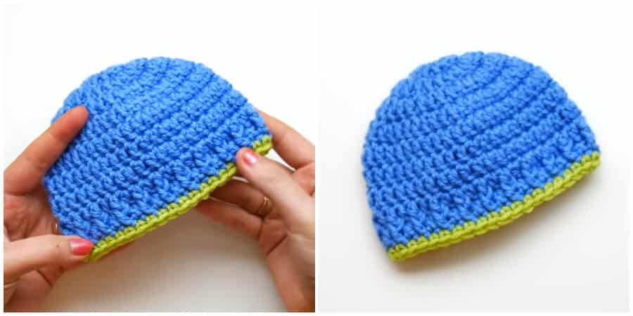 crocheted baby hats