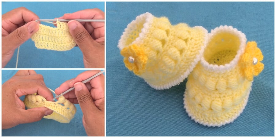 crochet baby shoes