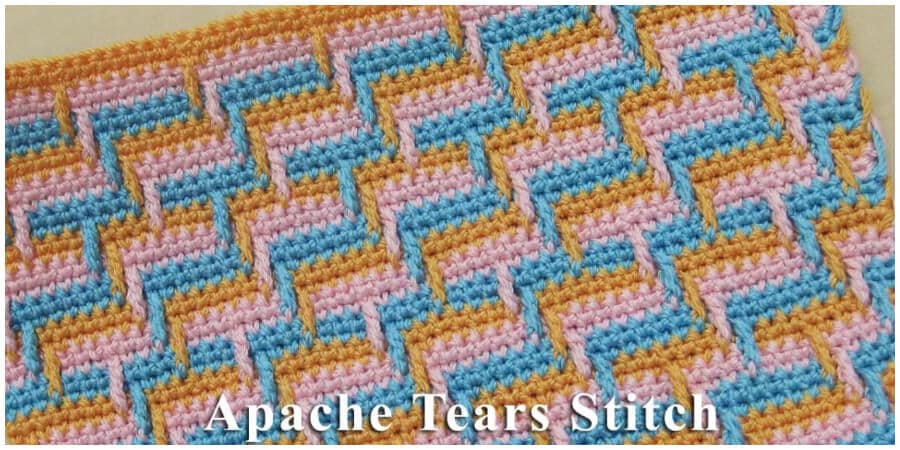 Crochet apache tears stitch is probably the best technique for those who love making colorful shawls, blankets, mittens and etc. We wish you a very best of luck and joy with learning this extraordinary stitch.