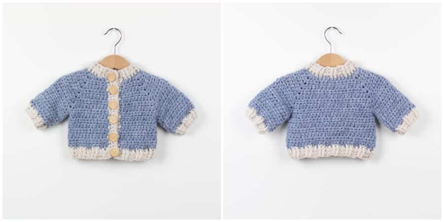 This is a super easy and fast step by step tutorial that will teach you how to crochet baby cardigan.