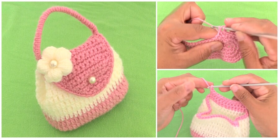 Bolso a discount crochet punto 3d