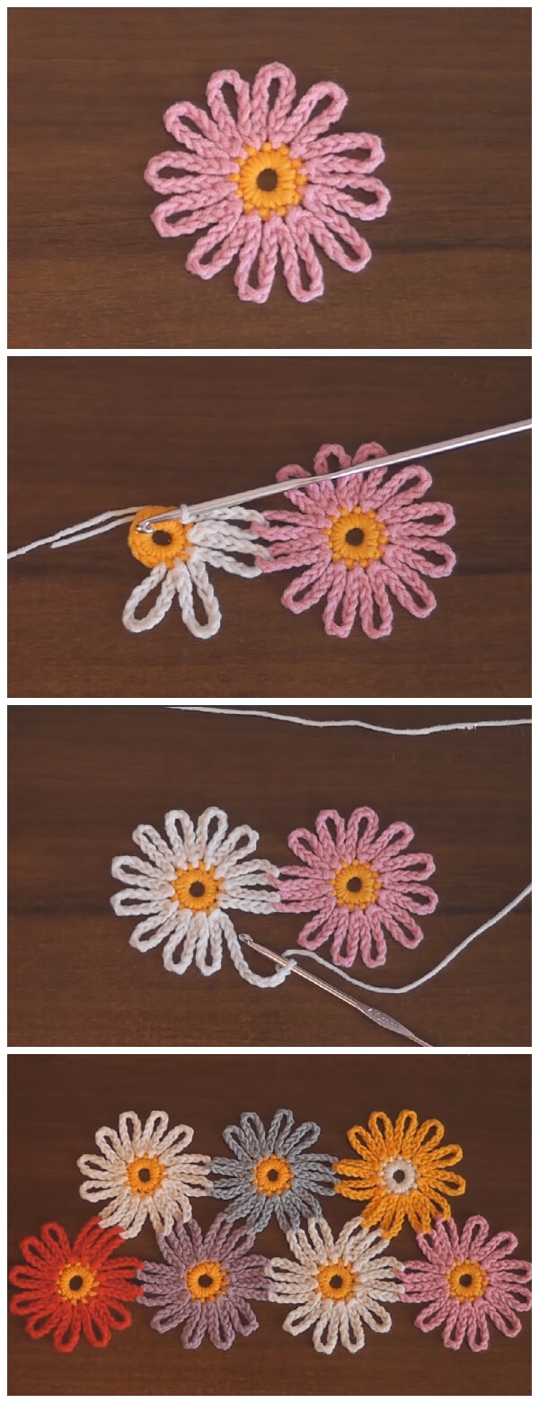 Easy Crochet Flower Tutorials are so pretty! They may look simple but they can jazz up any plain old beanie, headband and bags and they are quick to make.