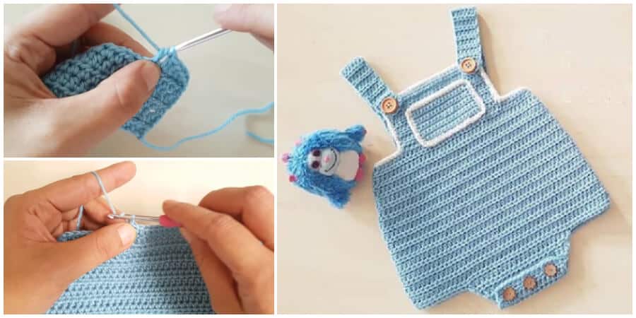 This is a super easy left-right handed fast step by step tutorial that will teach you how to Crochet Very Easy Crochet Baby Romper. Enjoy !