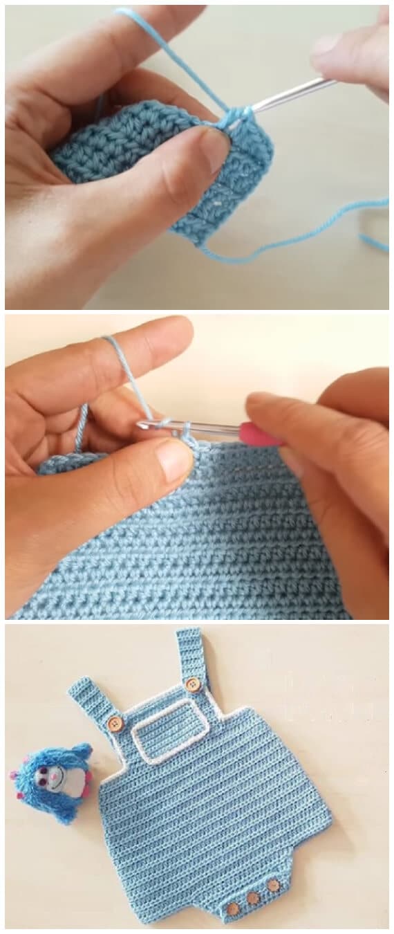 This is a super easy left-right handed fast step by step tutorial that will teach you how to Crochet Very Easy Crochet Baby Romper. Enjoy !