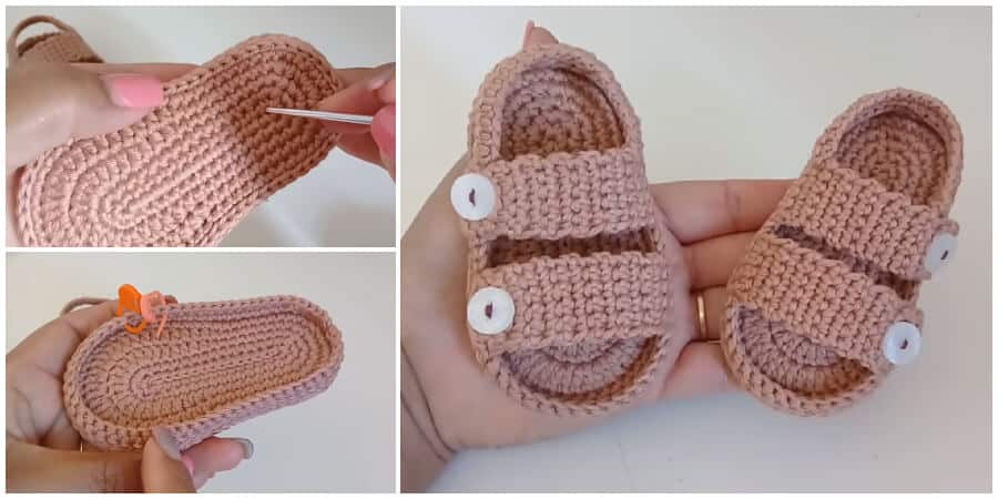 Easy crochet baby deals sandals for beginners