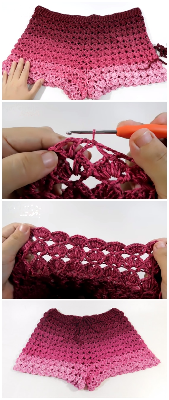 This is a super easy and fast step by step tutorial that will teach you how to crochet Fabulous Crochet Short. Spring is here and It's one of the best project for this season. Enjoy !