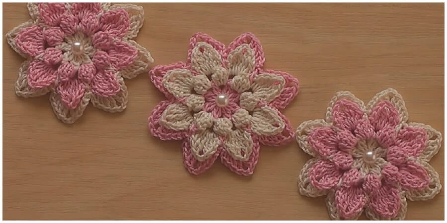 Very Easy Crochet Flower Tutorial 