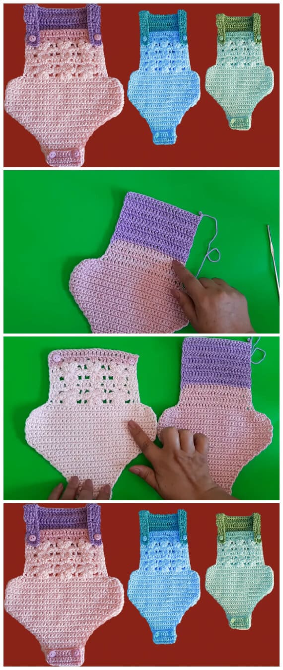 This Crochet Baby Romper Pattern is a best for Spring or Summer time, but you can always get the project started, since Spring or Summer season will be soon to come before you even notice it.