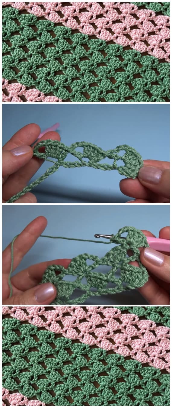Crochet Easy Shell Stitch is a fairly simple stitch that creates an intricate shell pattern. You can easily learn this stitch as long as you have some basic knowledge of how to crochet