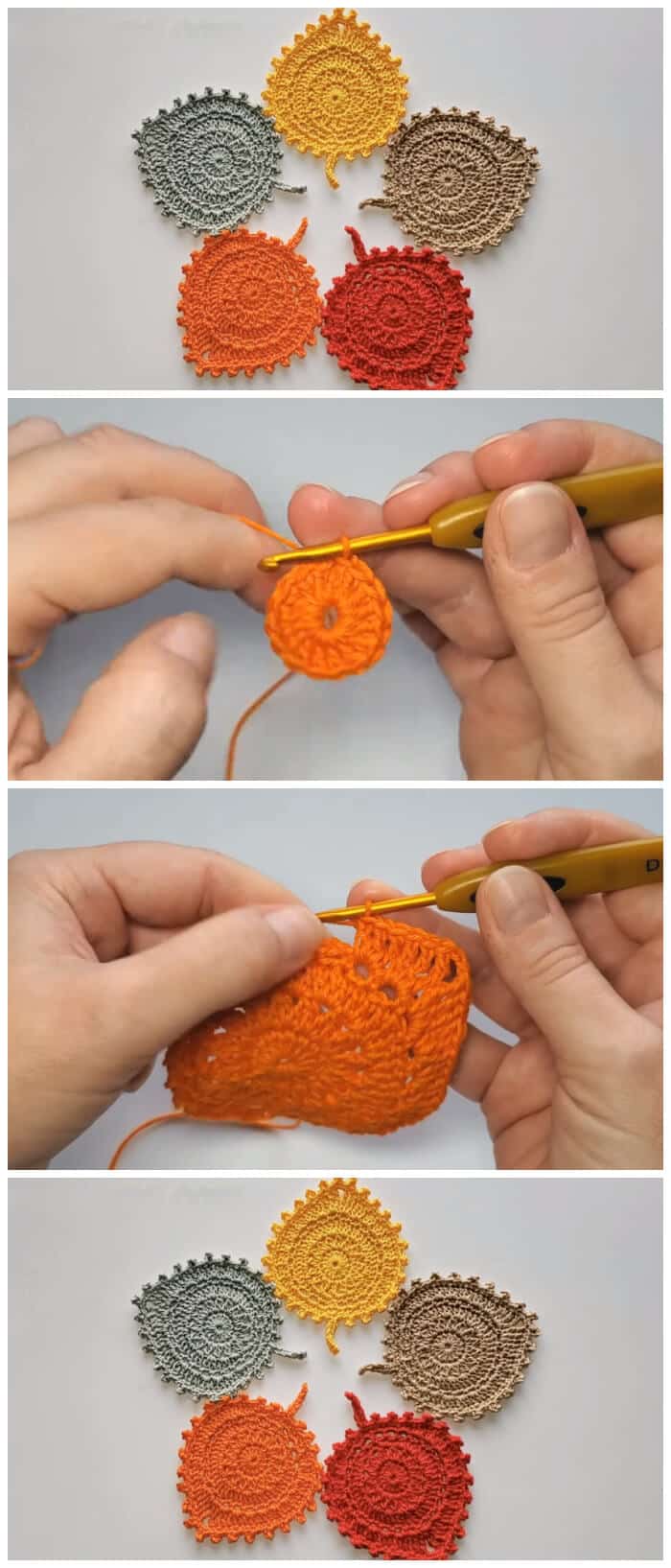 Crochet Leaf Coaster project is right the perfect time for Autumn home purpose. This tutorial is a best, if you’d like to decorate your home for this season with these bright and cheerful Leaf Coasters.