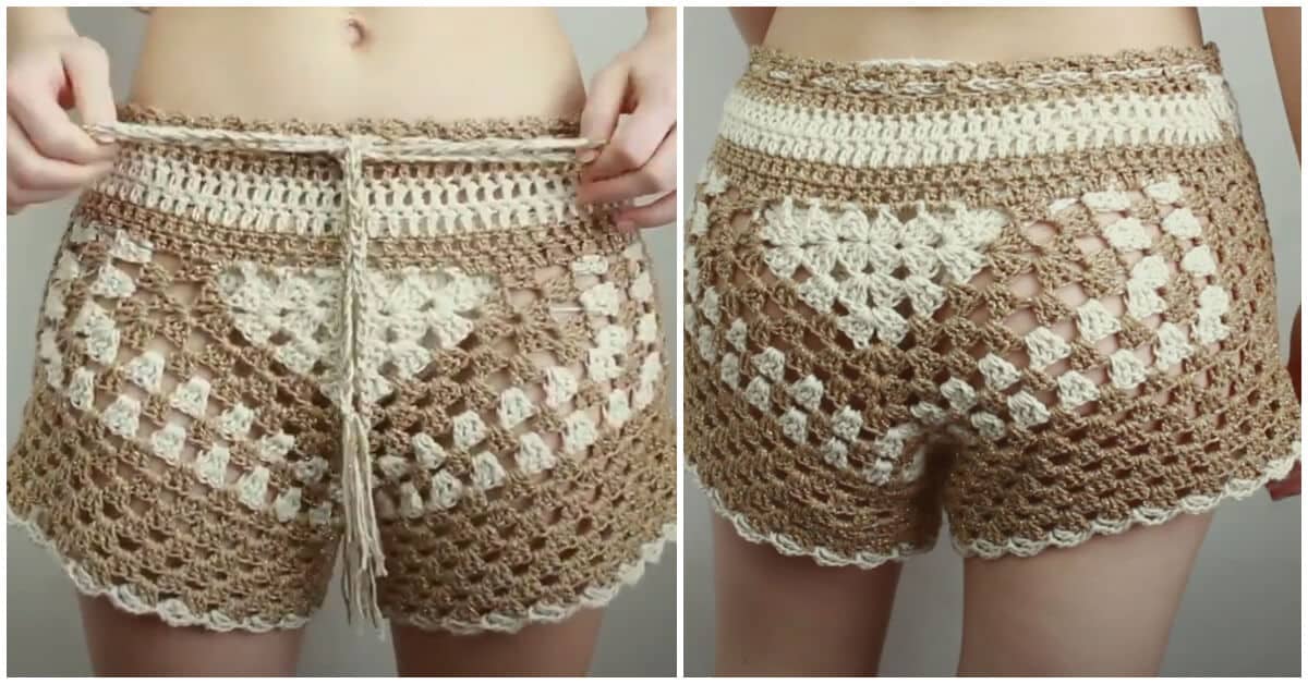 Today we will show you Easy Crochet Short Tutorial. If you are in search of a unique pair of hot pants for this summer, then making them yourself would be a great idea.