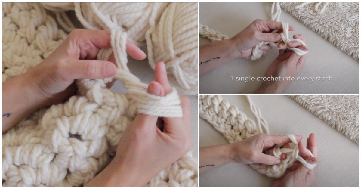 HOW TO HAND CROCHET A BLANKET IN 1 HOUR Crochet Kingdom