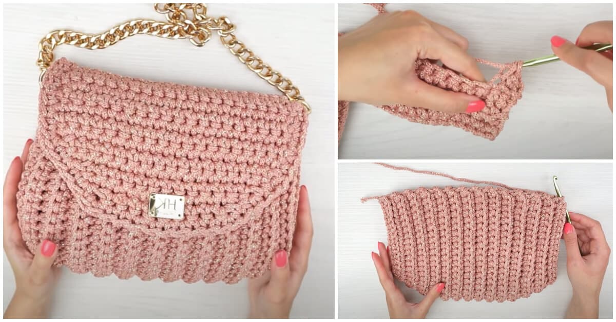 There is nothing like a cute Modern Crochet Bag.  A women can never have too many bags and this crochet bag is great for everyday use. It is so beautiful that fits with any outfit you wear.