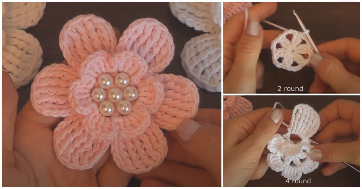 Summer is right around the corner. It’s the perfect time to start crocheting a new Super Easy Crochet Flower. They brighten up a room and are fun to create.