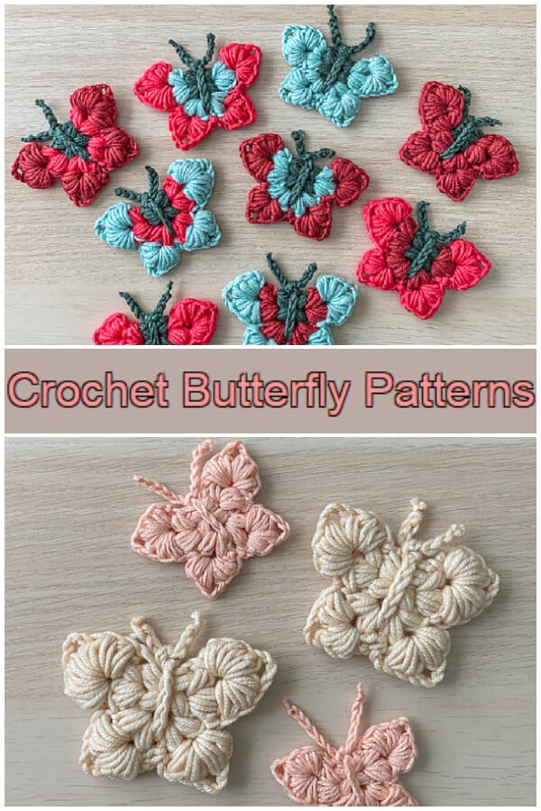 How to Crochet - This  quick and Beautiful Crochet Butterfly Patterns makes the perfect spring and summer addition to any outfit or home and hooks up super quickly.