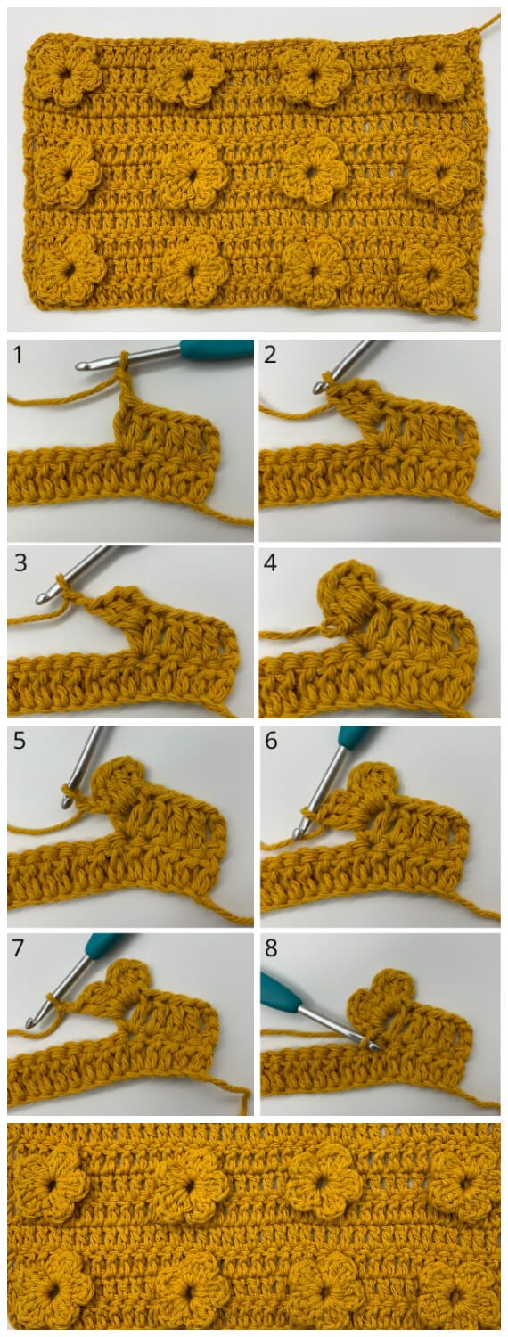 Learn to Crochet - Crochet 3D Flower Stitch is a specific crocheting technique, which you may or may not already be familiar with.