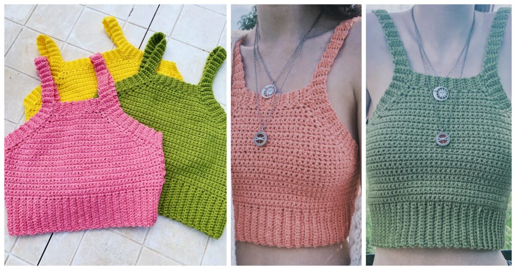 Crochet Summer Fruits Tank Top is one of the most popular item to make and wear in this hot season and they are my favorite crochet project as well because they super quick to whip up and it suit for the hot weather.