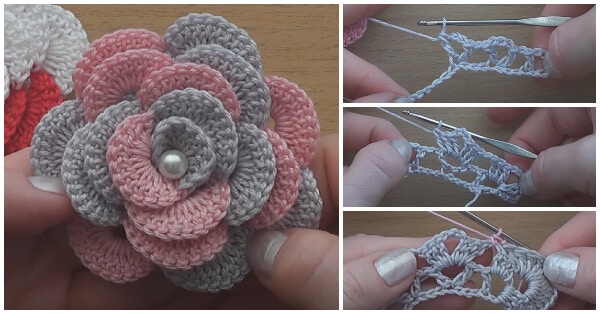 crochet rose tutorial