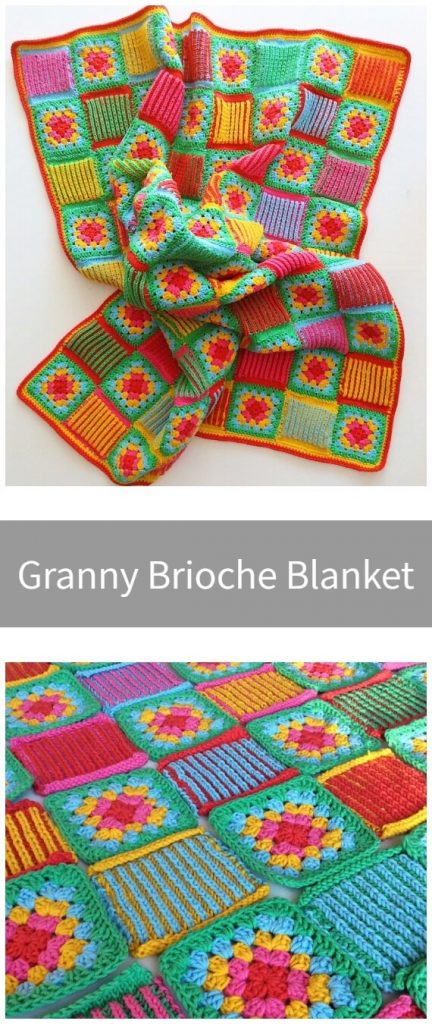 Granny square crochet and Brioche knitting - Crochet Kingdom